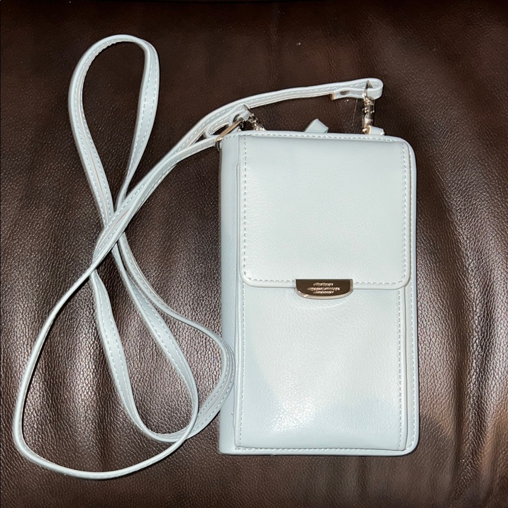 Chic Light Blue Crossbody Bag Wallet